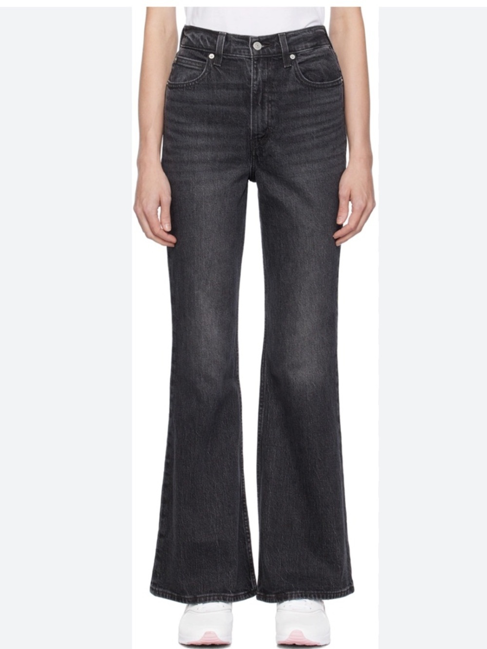 Levi's 70s High Flare Faded Black Jeans 30